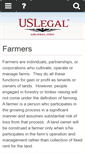 Mobile Screenshot of farmers.uslegal.com