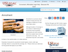Tablet Screenshot of annulment.uslegal.com