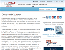 Tablet Screenshot of dowerandcourtesy.uslegal.com