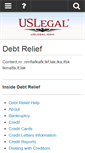 Mobile Screenshot of debtrelief.uslegal.com