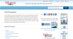 Desktop Screenshot of civilprocedure.uslegal.com