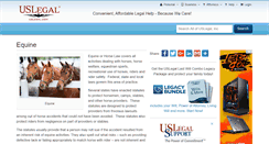 Desktop Screenshot of equine.uslegal.com