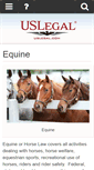 Mobile Screenshot of equine.uslegal.com