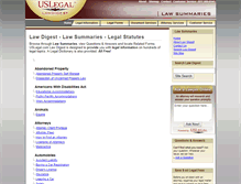 Tablet Screenshot of lawdigest.uslegal.com