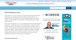 Desktop Screenshot of administrativelaw.uslegal.com