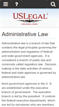 Mobile Screenshot of administrativelaw.uslegal.com