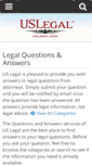 Mobile Screenshot of answers.uslegal.com