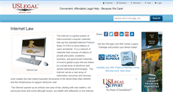 Desktop Screenshot of internetlaw.uslegal.com