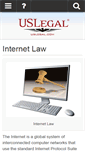 Mobile Screenshot of internetlaw.uslegal.com