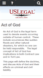 Mobile Screenshot of actofgod.uslegal.com