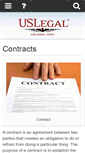 Mobile Screenshot of contracts.uslegal.com