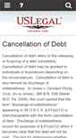 Mobile Screenshot of cancellationofdebt.uslegal.com