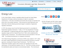 Tablet Screenshot of energylaw.uslegal.com