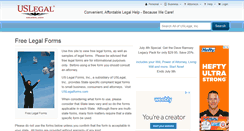 Desktop Screenshot of freelegalforms.uslegal.com