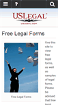 Mobile Screenshot of freelegalforms.uslegal.com