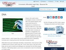 Tablet Screenshot of dna.uslegal.com