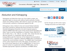 Tablet Screenshot of kidnapping.uslegal.com