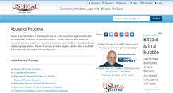 Desktop Screenshot of abuseofprocess.uslegal.com