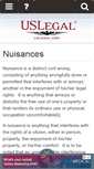 Mobile Screenshot of nuisances.uslegal.com
