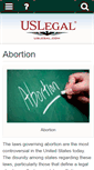 Mobile Screenshot of abortion.uslegal.com