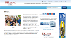 Desktop Screenshot of minors.uslegal.com