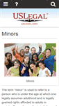 Mobile Screenshot of minors.uslegal.com