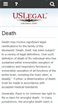 Mobile Screenshot of death.uslegal.com