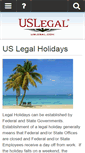 Mobile Screenshot of holidays.uslegal.com