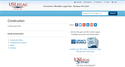 Desktop Screenshot of construction.uslegal.com