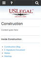 Mobile Screenshot of construction.uslegal.com