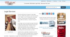 Desktop Screenshot of legalservices.uslegal.com