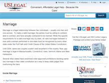 Tablet Screenshot of marriage.uslegal.com