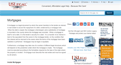 Desktop Screenshot of mortgages.uslegal.com