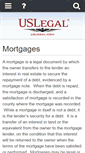 Mobile Screenshot of mortgages.uslegal.com