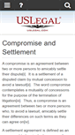 Mobile Screenshot of compromiseandsettlement.uslegal.com