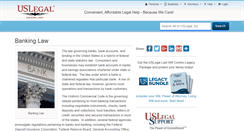 Desktop Screenshot of bankinglaw.uslegal.com