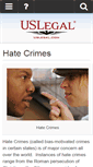 Mobile Screenshot of hatecrimes.uslegal.com