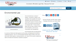 Desktop Screenshot of environmentallaw.uslegal.com