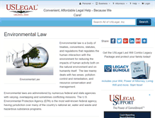 Tablet Screenshot of environmentallaw.uslegal.com