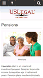 Mobile Screenshot of pensions.uslegal.com