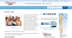 Desktop Screenshot of familylaws.uslegal.com