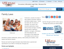 Tablet Screenshot of familylaws.uslegal.com