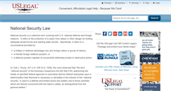 Desktop Screenshot of nationalsecuritylaw.uslegal.com