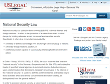 Tablet Screenshot of nationalsecuritylaw.uslegal.com