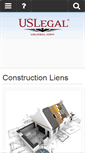 Mobile Screenshot of constructionliens.uslegal.com