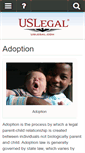 Mobile Screenshot of adoption.uslegal.com